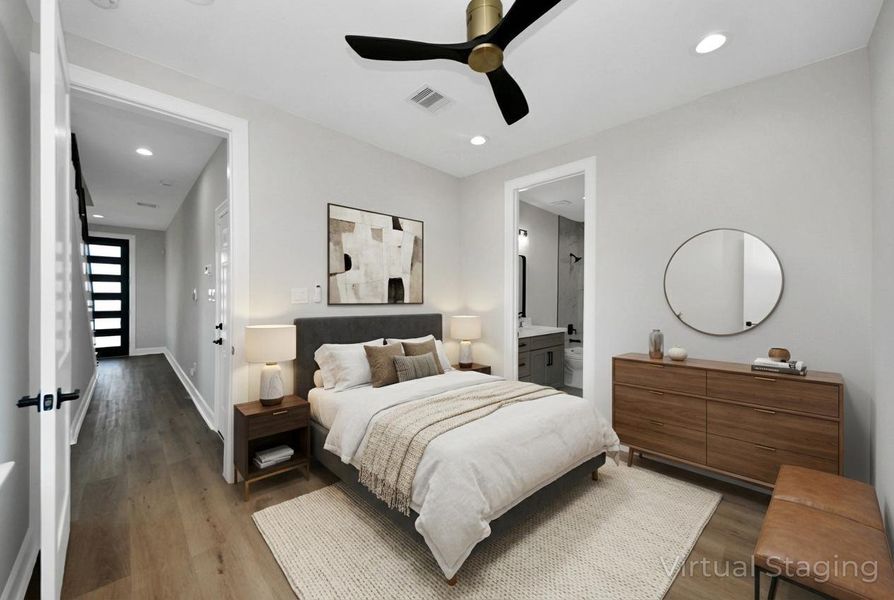 Furnished interior view inside a new home in , Houston (Image 25).