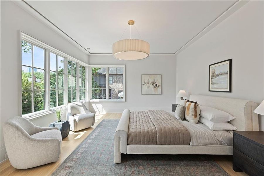 Furnished interior view inside a new home in , Atlanta (Image 8). Furnished interior view inside a new home in , Atlanta (Image 8).