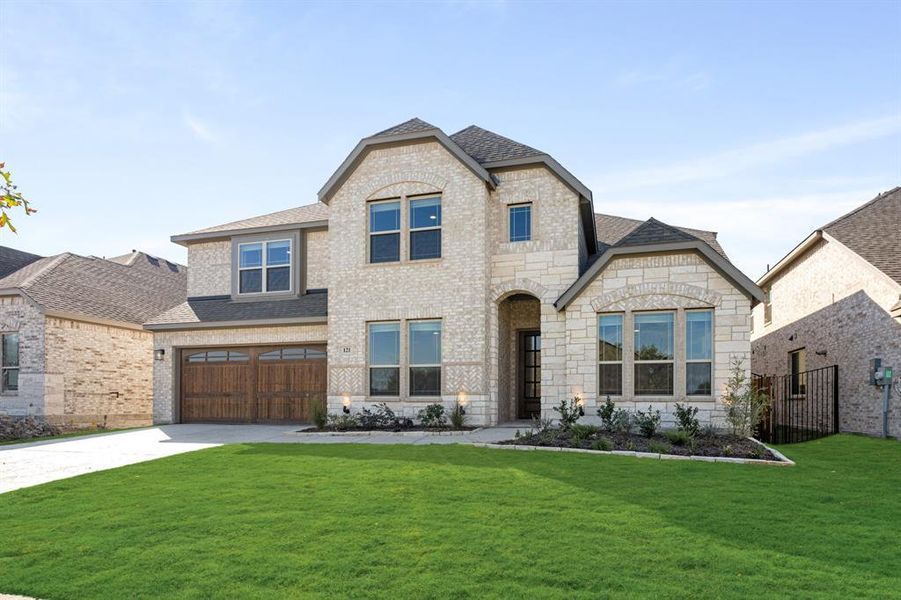 Exterior details and patio area of a home in The Enclave at Parks of Aledo, Aledo (Image 18). Exterior details and patio area of a home in The Enclave at Parks of Aledo, Aledo (Image 18).
