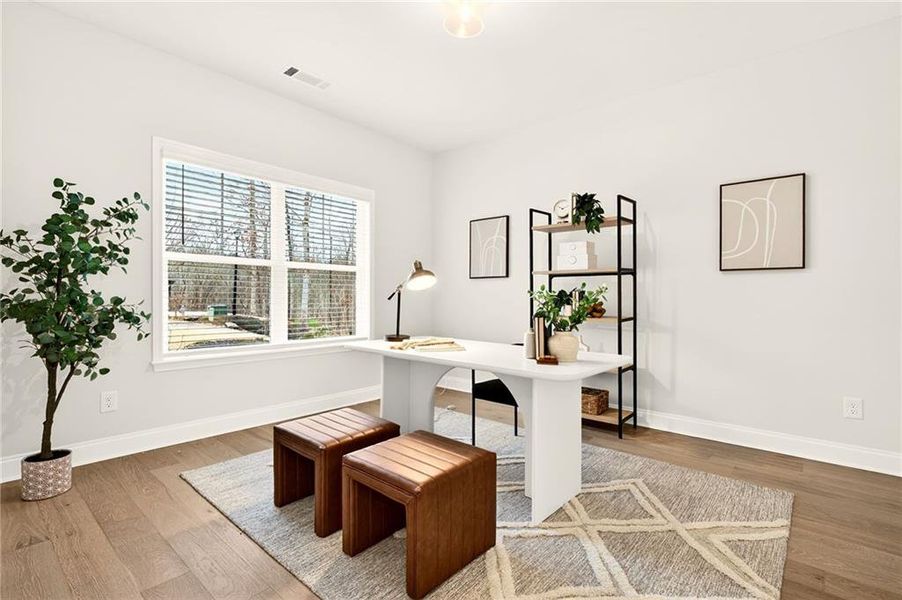 Furnished interior view inside a new home in River Rock, Ball Ground (Image 36).