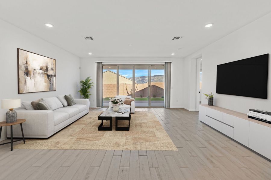 Furnished interior view inside a new home in Oasis At Rocking K, Vail (Image 5).