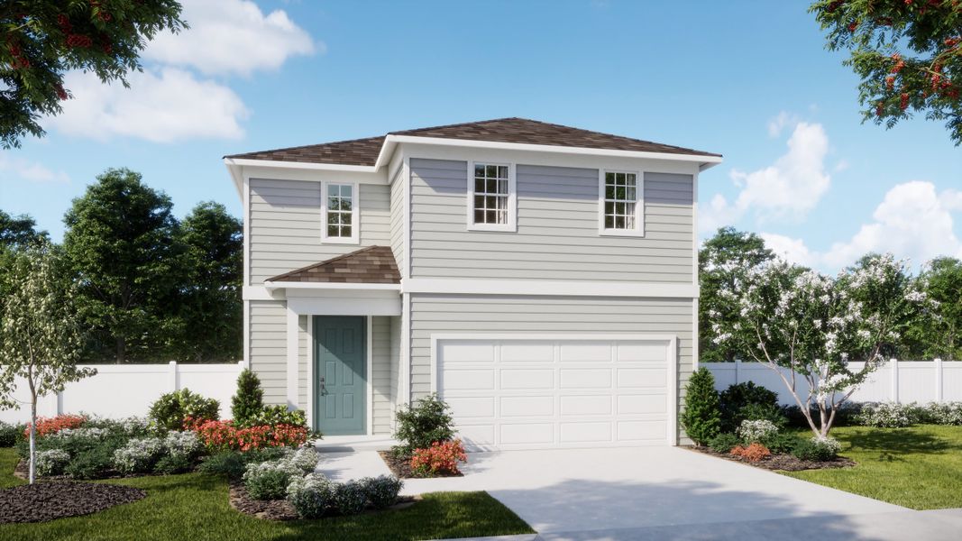 Representative exterior photo of a completed home built from the Cove by Risewell Homes in Marion Ridge, Haines City, FL (Image 3).