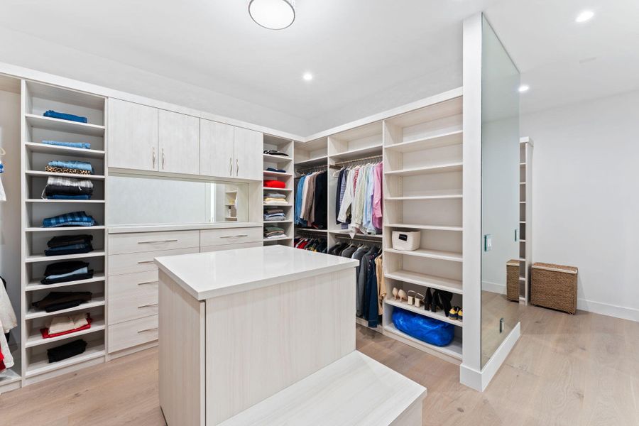 primary closet view primary closet view