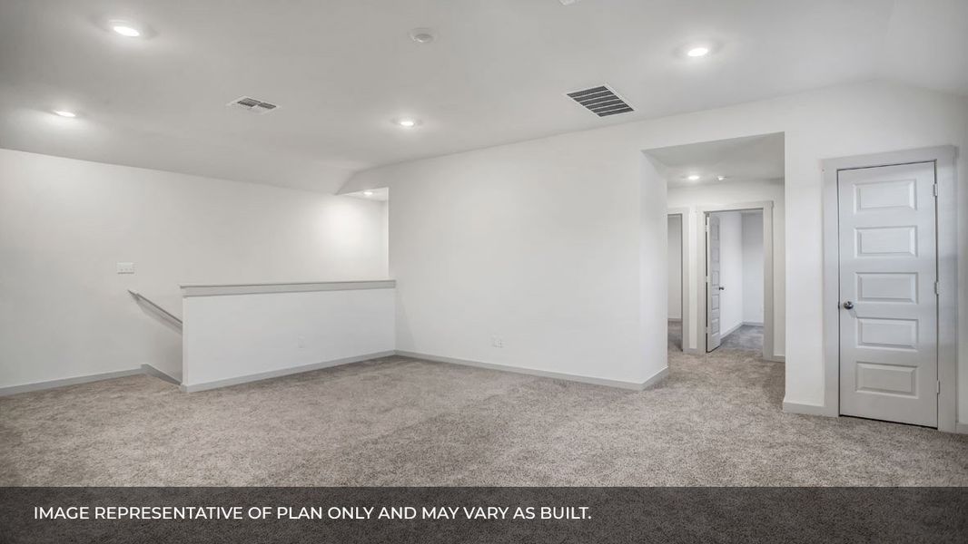 Representative unfurnished interior of a home built from the The Perry by D.R. Horton in Rosenbusch Ranch, Leander (Image 16). Representative unfurnished interior of a home built from the The Perry by D.R. Horton in Rosenbusch Ranch, Leander (Image 16).