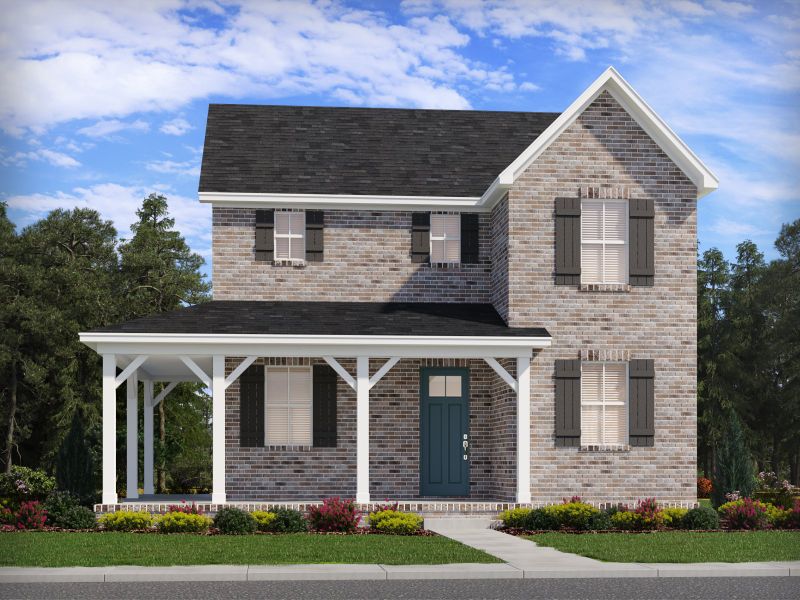 Representative exterior photo of a completed home built from the Fraser by Meritage Homes in Benders Cove - Premier Series, Mount Juliet, TN (Image 10).