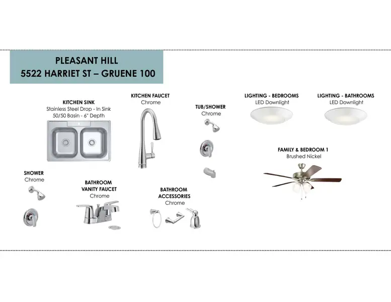 Sample of building materials used in homes in Pleasant Hill, Bryan (Image 4).