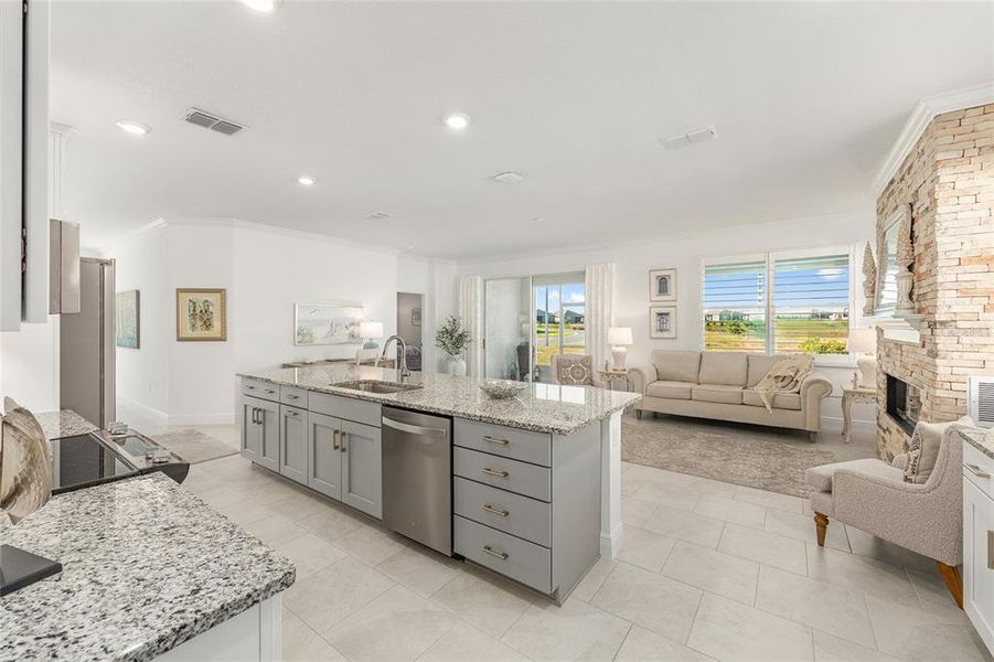 Furnished interior view inside a new home in , Ocala (Image 41).