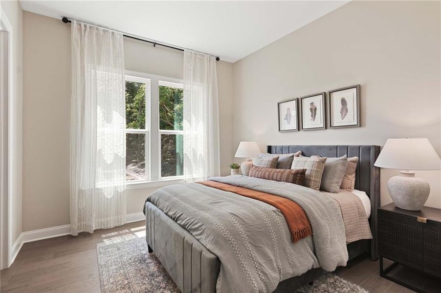 Furnished interior view inside a new home in East Harbor II at Chestatee, Dawsonville (Image 23).