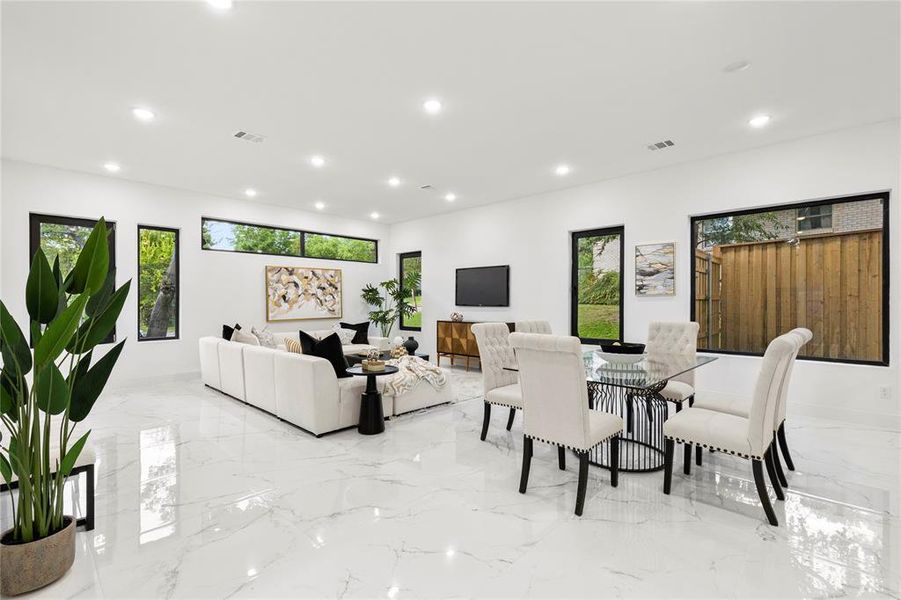 Furnished interior view inside a new home in , Dallas (Image 13). Furnished interior view inside a new home in , Dallas (Image 13).