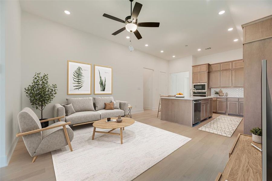 Furnished interior view inside a new home in Cottages of Celina, Celina (Image 15).