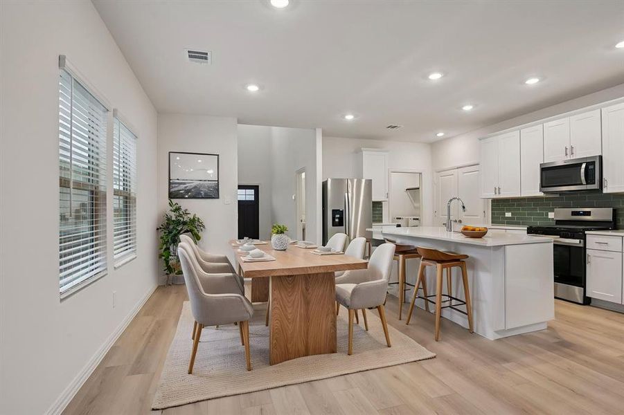 Furnished interior view inside a new home in Lakehaven - Spring Series, Farmersville (Image 8).