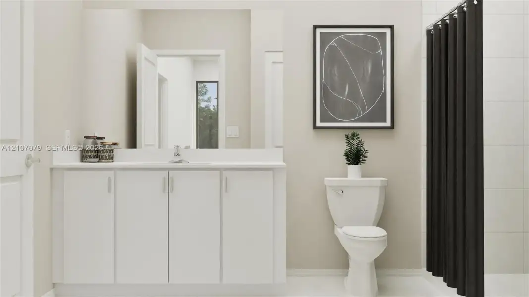 Furnished interior view inside a new home in Coral Breeze, Miami (Image 9).