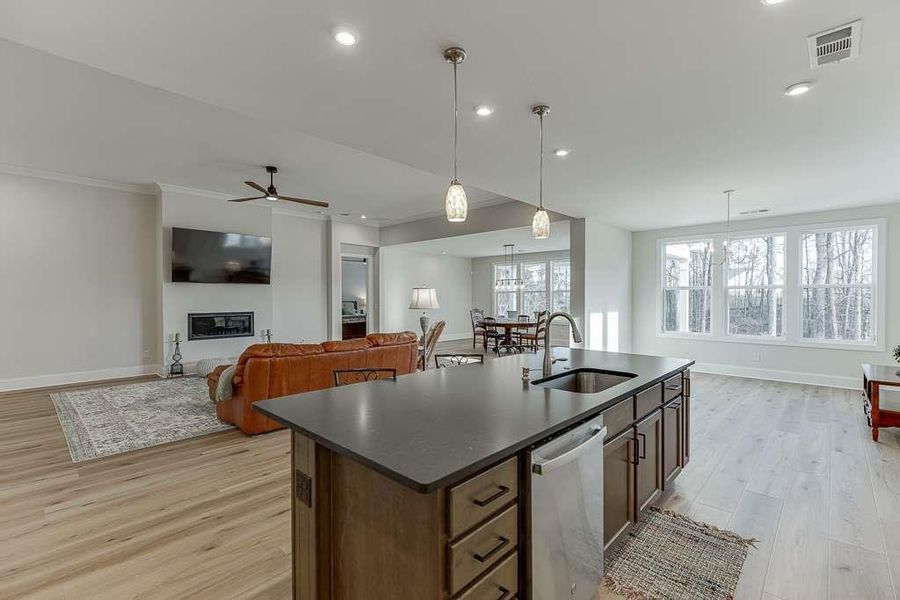 Furnished interior view inside a new home in , Hoschton (Image 18).