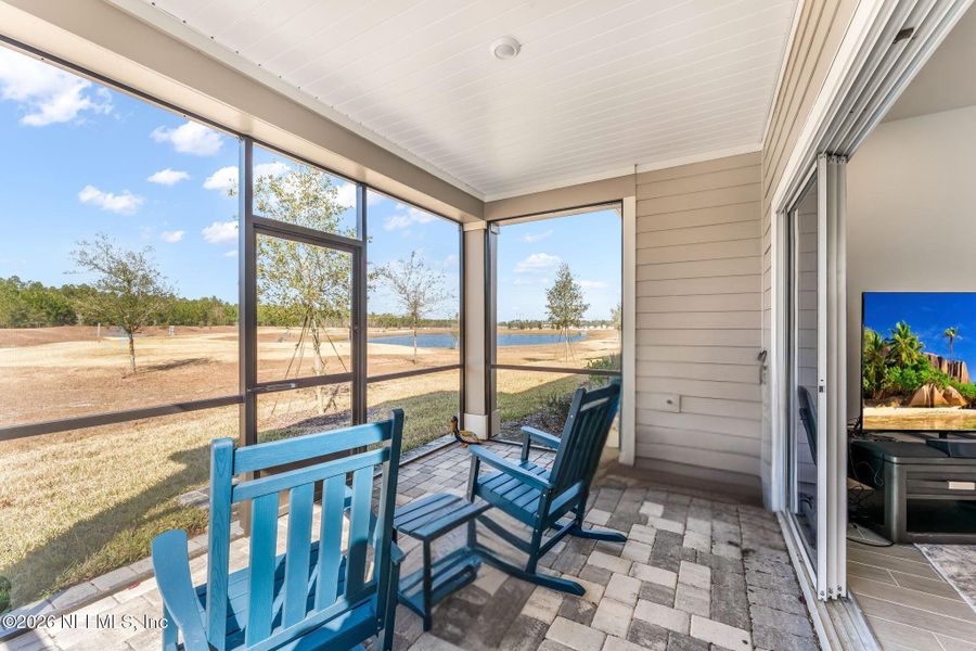 Exterior details and patio area of a home in Stillwater | Active Adult 55+, St. Johns (Image 3). Exterior details and patio area of a home in Stillwater | Active Adult 55+, St. Johns (Image 3).