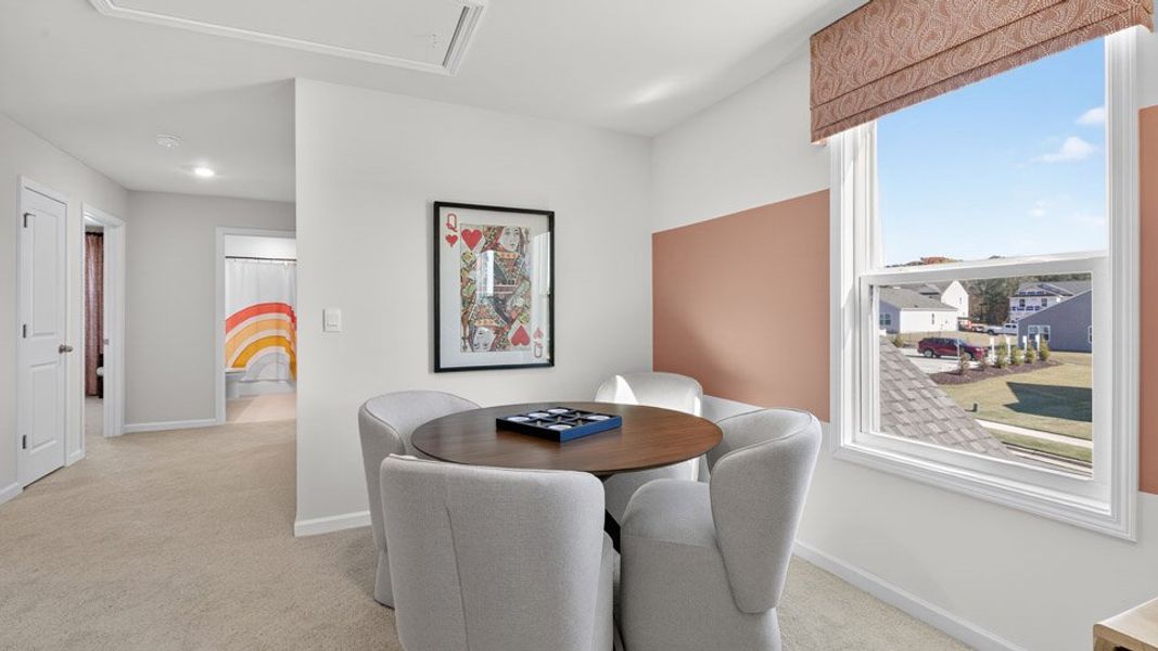 Representative furnished interior of a home built from the Hartwell by D.R. Horton in The Manors at Martin Farms, Aberdeen (Image 25).