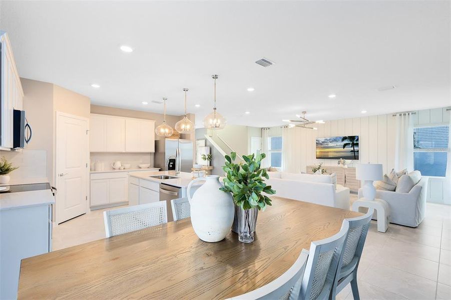 Furnished interior view inside a new home in Parkside Trails, Clermont (Image 22).