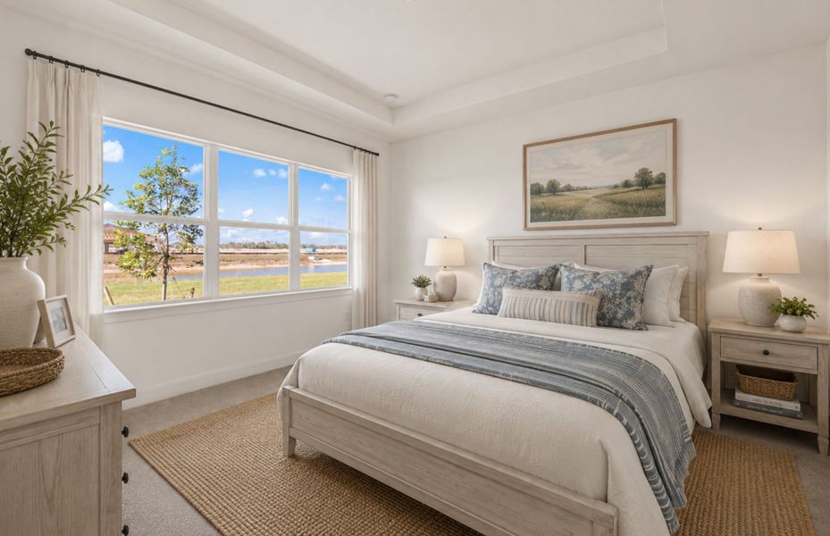 Furnished interior view inside a new home in TerraWalk at Babcock Ranch, Alva (Image 8).