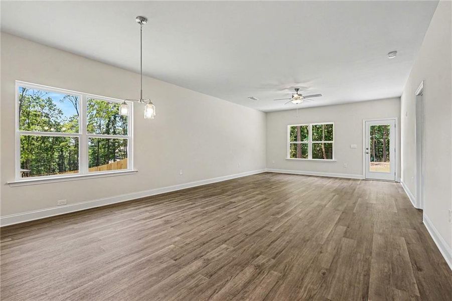 Spacious, unfurnished interior of a new home in The Fields of Walnut Creek, Pendergrass (Image 16). Spacious, unfurnished interior of a new home in The Fields of Walnut Creek, Pendergrass (Image 16).