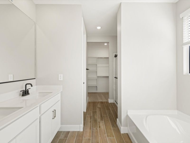 Furnished interior view inside a new home in White Tank Foothills Reserve Series, Waddell (Image 3).