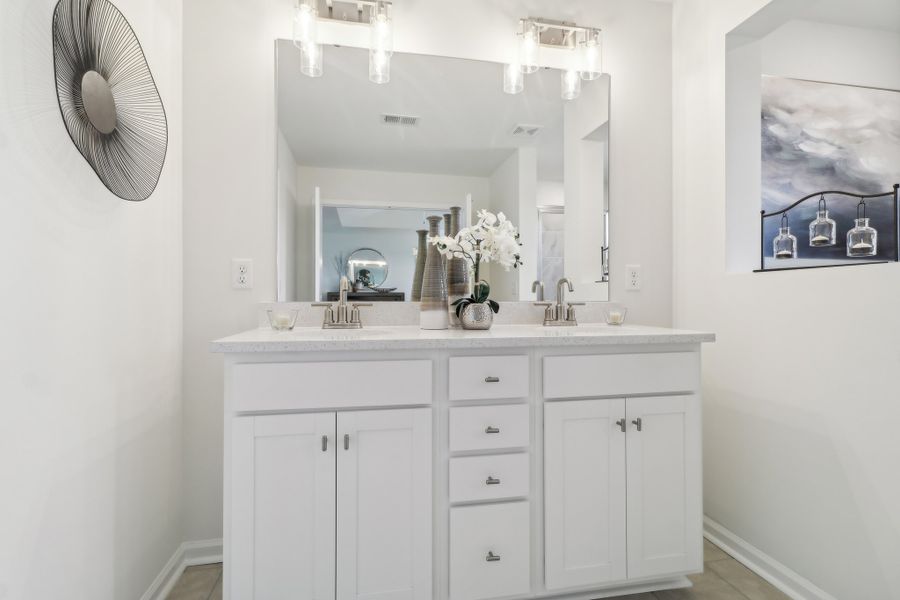 Representative furnished interior of a home built from the Bentcreek II by Great Southern Homes in Old Charleston Acres, Pelion (Image 43).