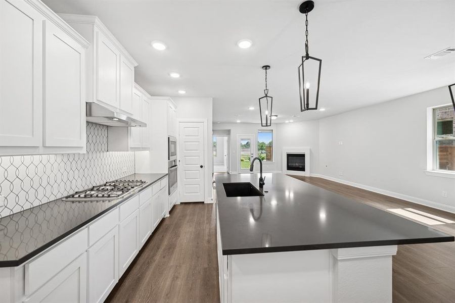 Furnished interior view inside a new home in Solterra - Garden Series, Mesquite (Image 6). Furnished interior view inside a new home in Solterra - Garden Series, Mesquite (Image 6).