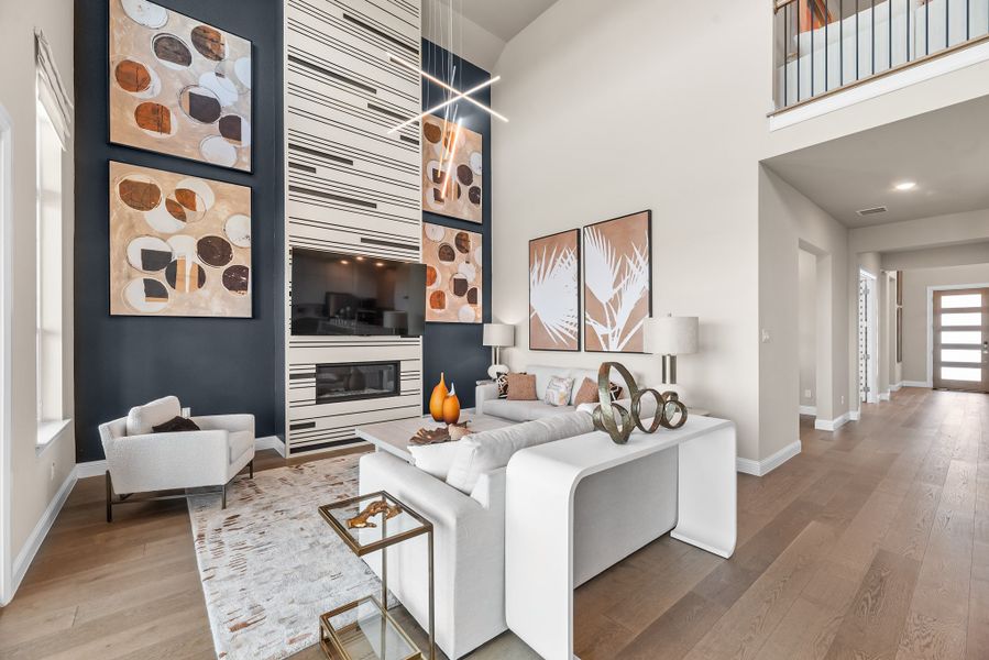 Furnished interior view inside a new home in Sweetgrass, Haslet (Image 6).