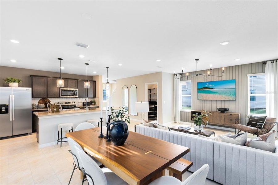 Furnished interior view inside a new home in EverBe, Orlando (Image 5).