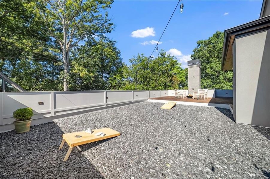 Exterior details and patio area of a home in , Atlanta (Image 30).