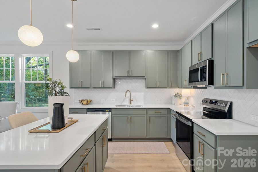 Furnished interior view inside a new home in , Charlotte (Image 13).