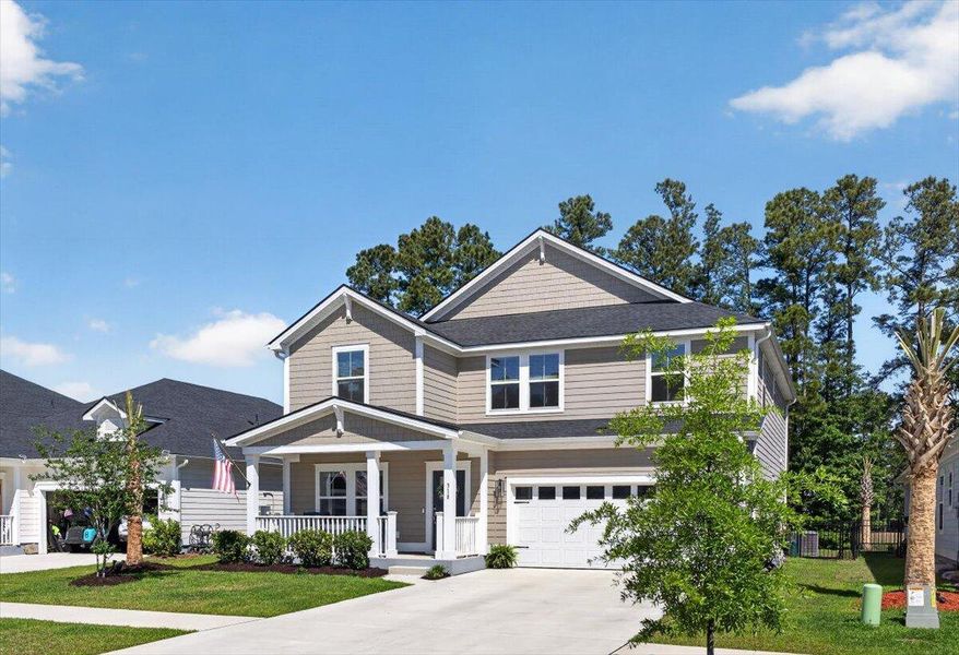 Front exterior of a new home in , Summerville, SC, highlighting curb appeal (Image 22).