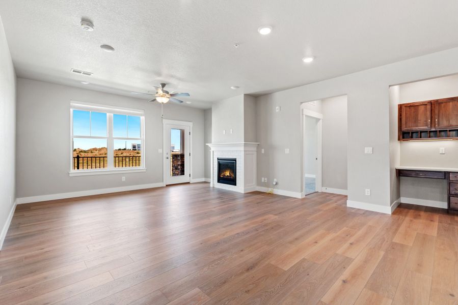 Representative unfurnished interior of a home built from the The Cambridge 2 by Landmark Homes in The Lakes at Centerra, Loveland (Image 12).