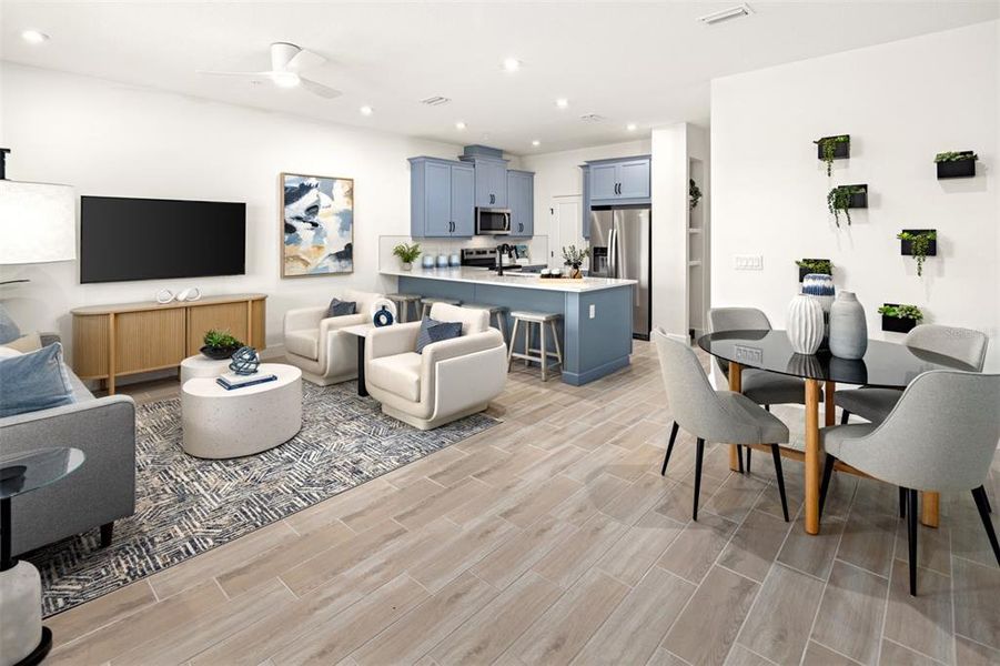 Furnished interior view inside a new home in Gardenia Reserve, Apopka (Image 12).