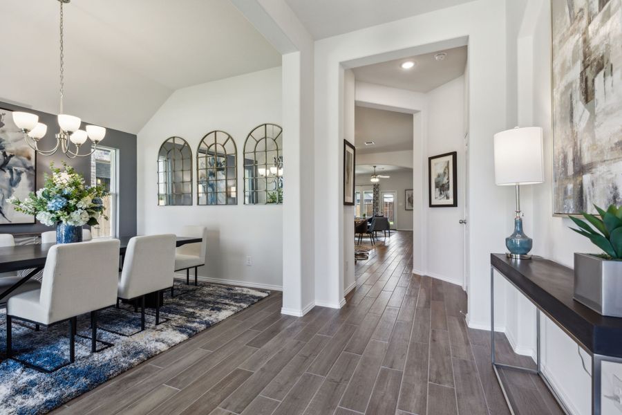 Representative furnished interior of a home built from the Concept 2065 by Risewell Homes in Summer Crest, Fort Worth (Image 10).