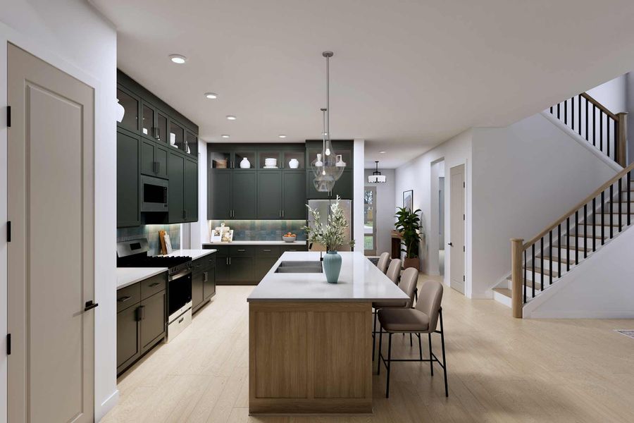 Representative furnished interior of a home built from the The Mccamey by David Weekley Homes in La Cima, San Marcos (Image 5).