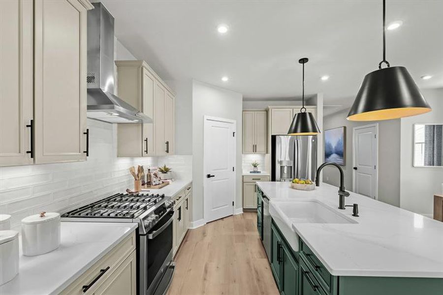 Representative furnished interior of a home built from the Geneva by Ryan Homes in Sea Trail, Sunset Beach (Image 10).
