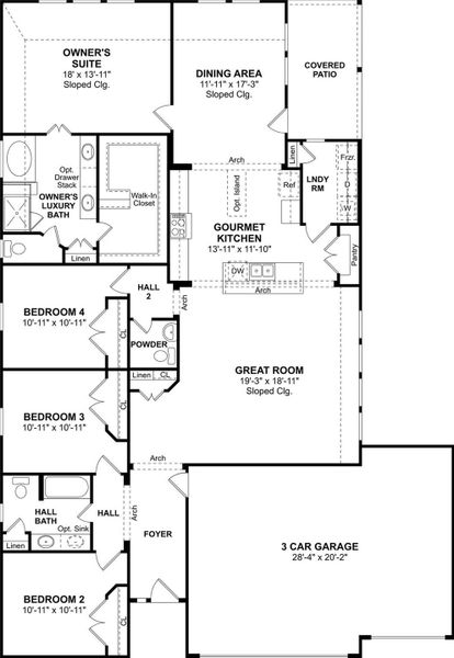 The Chase floor plan by K. Hovnanian® Homes. 1st Floor shown. *Prices, plans, dimensions, features, specifications, materials, and availability of homes or communities are subject to change without notice or obligation.