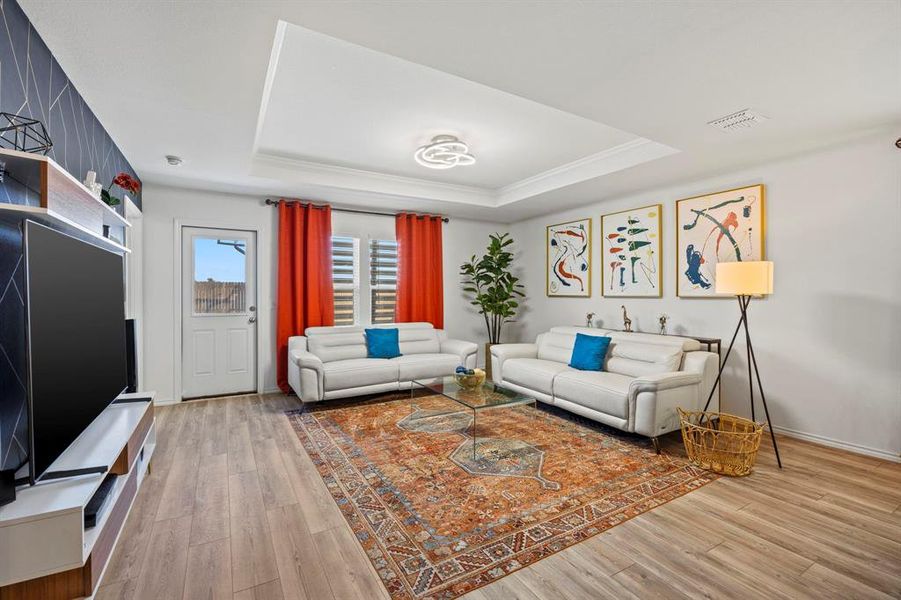 Furnished interior view inside a new home in , Denton (Image 19).