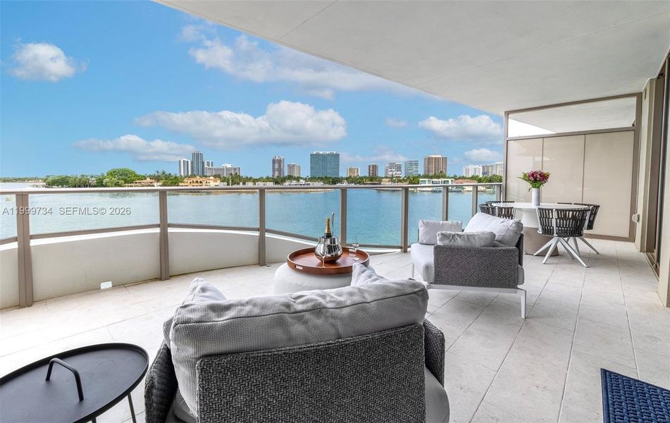 Exterior details and patio area of a home in , Bay Harbor Islands (Image 21).