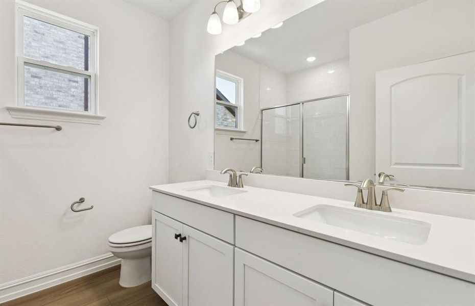 Spacious secondary bathroom *real home pictured