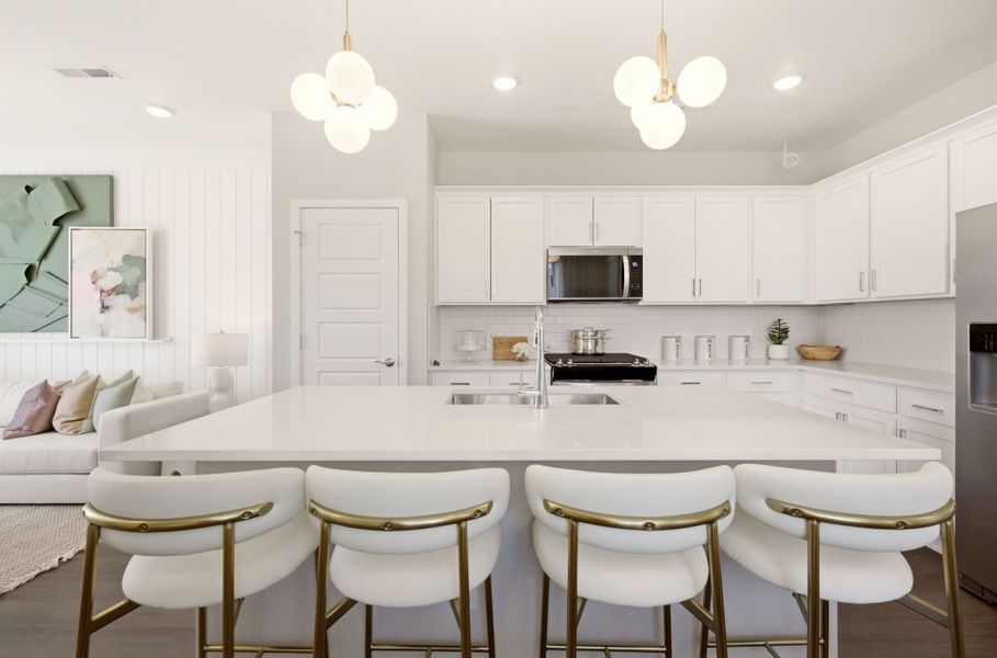 Representative furnished interior of a home built from the Capella by Pulte Homes in Sky Ranch, Watkins (Image 18). Representative furnished interior of a home built from the Capella by Pulte Homes in Sky Ranch, Watkins (Image 18).