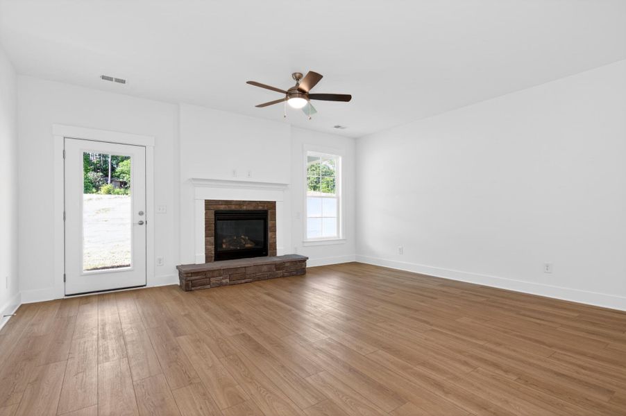 Spacious, unfurnished interior of a new home in The Village at Horse Creek, Graniteville (Image 13).
