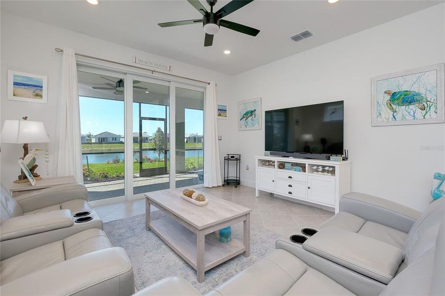 Furnished interior view inside a new home in BeachWalk by Manasota Key, Englewood (Image 17).