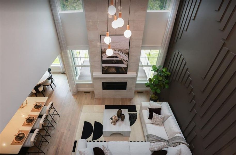 Furnished interior view inside a new home in , Pendergrass (Image 18).