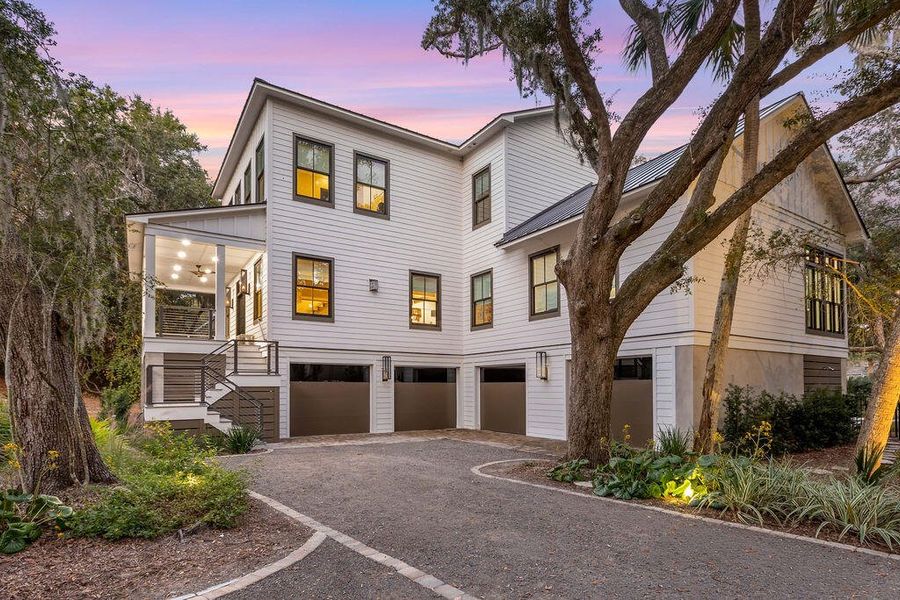 Front exterior of a new home in , Seabrook Island, SC, highlighting curb appeal (Image 21).