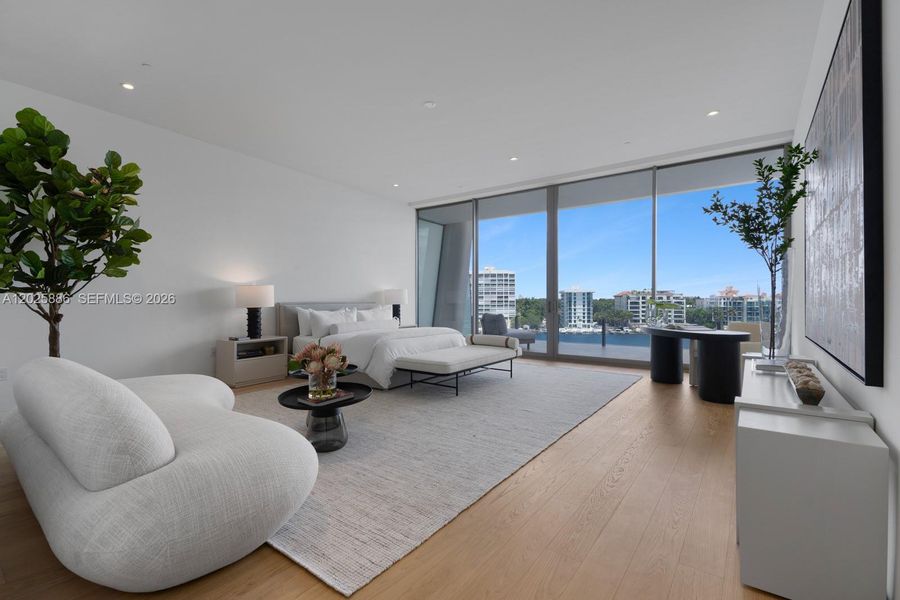 Furnished interior view inside a new home in , Miami (Image 11).