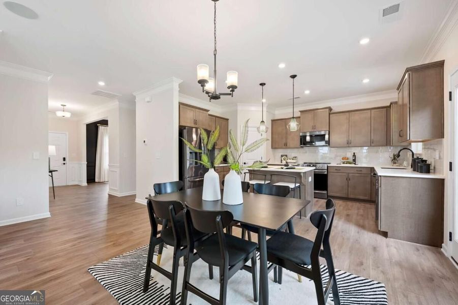 Furnished interior view inside a new home in Cobblestone Crossing Commons, Byron (Image 7).