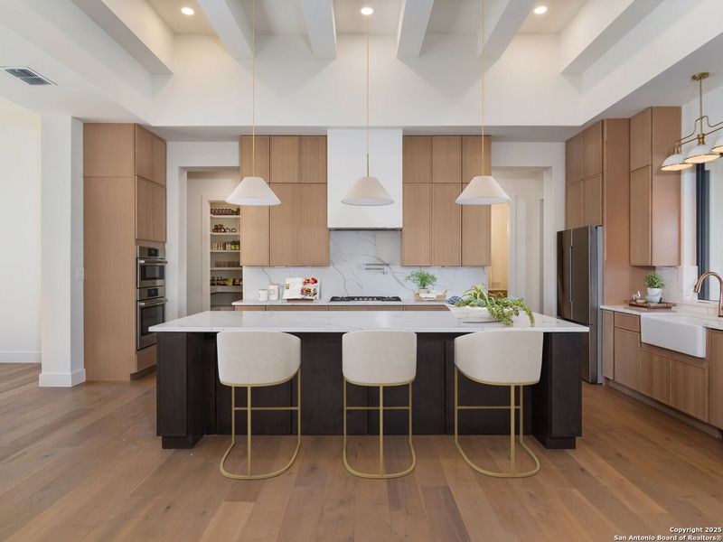 Furnished interior view inside a new home in , Boerne (Image 36).