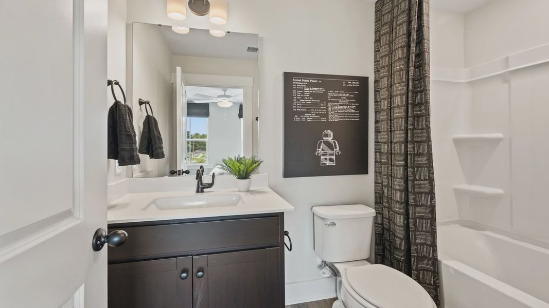 Furnished interior view inside a new home in Clear Springs Townhomes, North Charleston (Image 22).