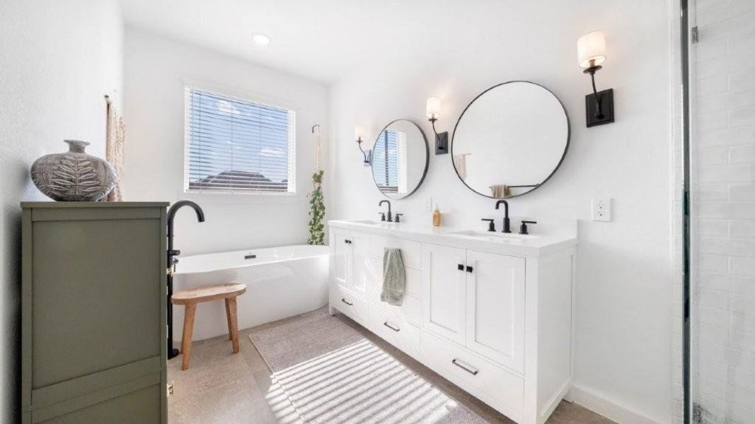 Furnished interior view inside a new home in , League City (Image 15).