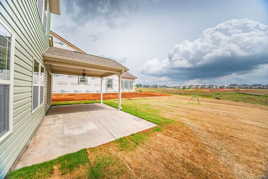 Representative exterior details of a home built from the Reynolds by Enchanted Homes in Arcadia Village, Spartanburg (Image 4).